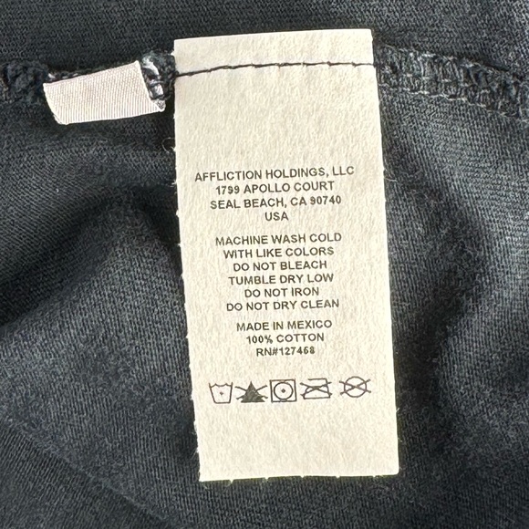 Affliction Black Label Men's Eagle Graphic Tank Top - Multiple Sizes- Black -NWT - Picture 9 of 10